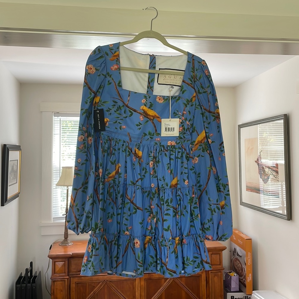 Blue multicolor agua by agua benefits dress